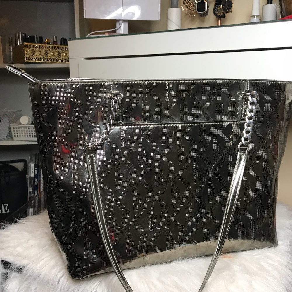 Metallic Michael Kors tote